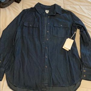 a new day denim dress shirt